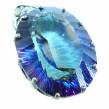 48.2 carat oval cut Mystic Aurora Topaz .925   Sterling Silver handcrafted  Pendant