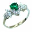 Special  Chrome Diopside  .925 Sterling Silver handmade ring s. 8