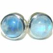 Great Rainbow Moonstone   .925 Sterling Silver handcrafted Earrings