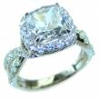 White Topaz .925 Sterling Silver  handcrafted ring size 5