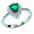 Special  Chrome Diopside  .925 Sterling Silver handmade ring s. 7