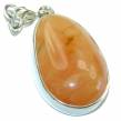 Prehistoric  authentic Baltic Amber Amethyst  .925 Sterling Silver handcrafted pendant