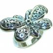 Silver Butterfly  Italy Made Silver Sterling Silver ring s. 8 1/4