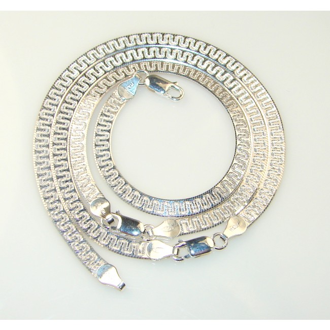 Sterling Silver Italian Magic Chain 21'' long or 3 Bracelets 7" long, 5mm