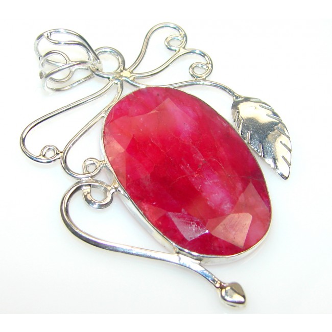 Passion Ruby Sterling Silver Pendant