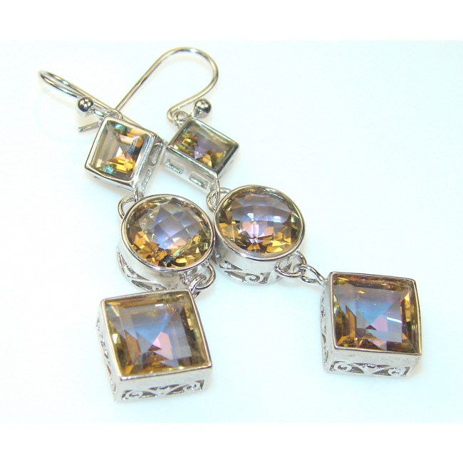 Awesome Magic Topaz Sterling Silver earrings