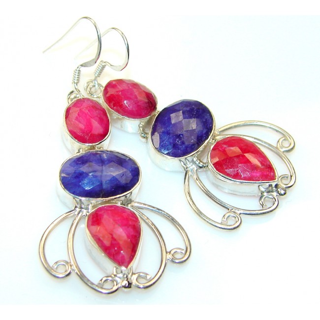Trade Secret Ruby Sterling Silver earrings