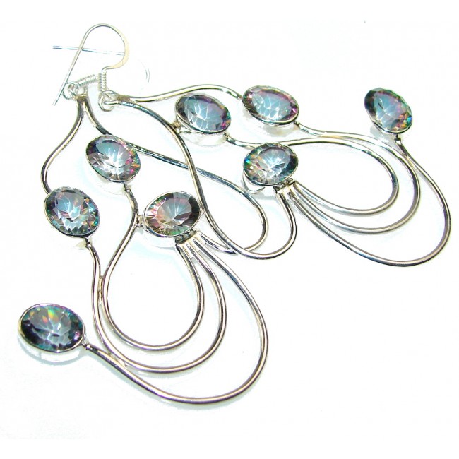 Exotic Color Of Magic Topaz Sterling Silver earrings
