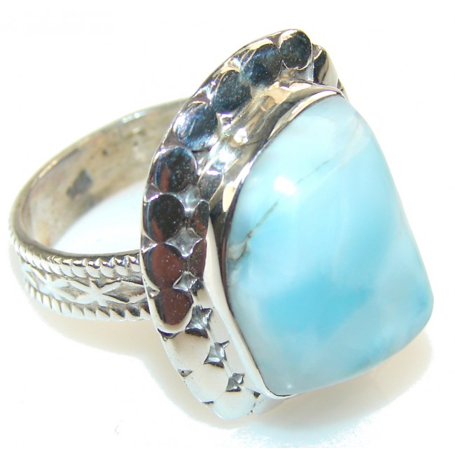 So In Love!! Blue Larimar Sterling Silver Ring s. 9