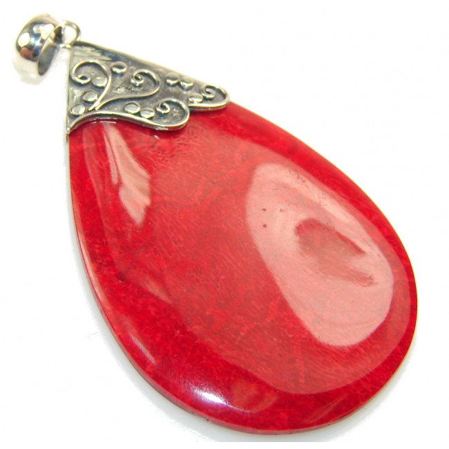 So In Love!! Fossilized Coral Sterling Silver pendant