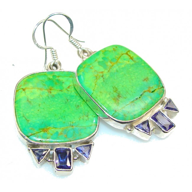 Garden Island!! Turquoise Sterling Silver earrings