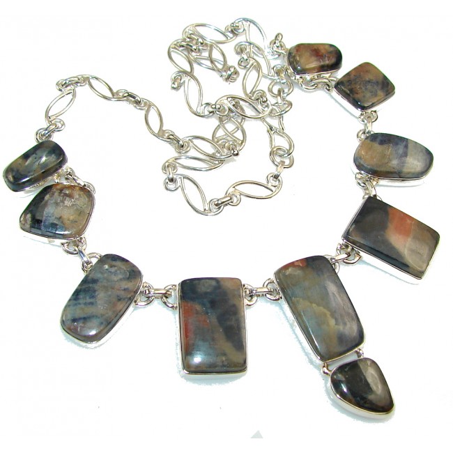New Design!! Bertrandite Sterling Silver necklace