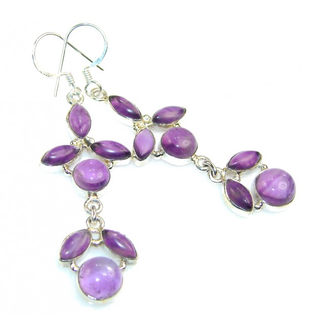 Gentle Purple Amethyst Sterling Silver earrings