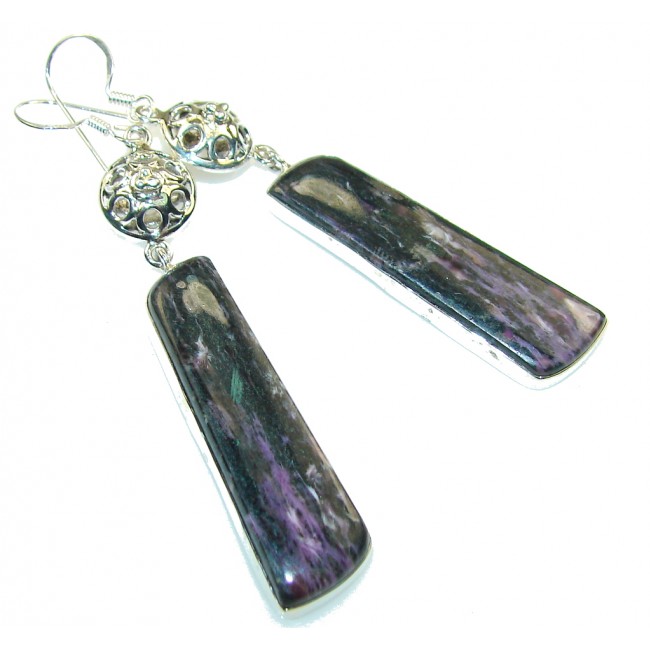 Trade Secret!! Purple Charoite Sterling Silver earrings
