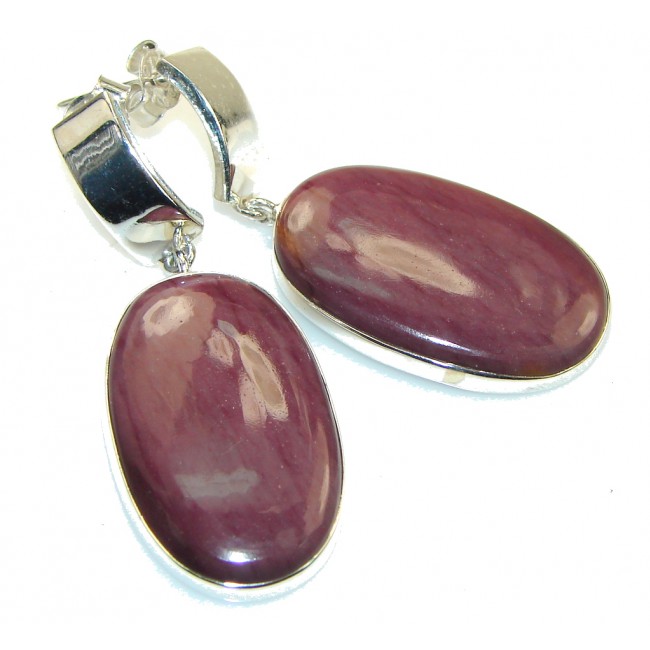 Fabulous!! Purple Sugalite Silver Sterling earrings