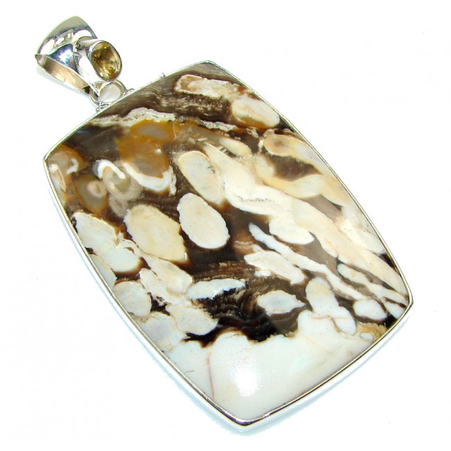 Big! Awesome!! Nugget Jasper Sterling Silver Pendant