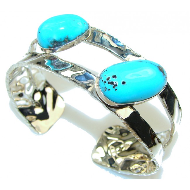 Sleeping Beauty! Blue Turquoise Sterling Silver Bracelet / Cuff