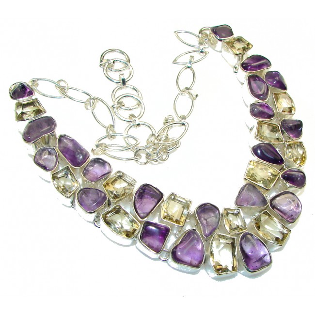 Falling In Love!! Purple Amethyst Sterling Silver necklace