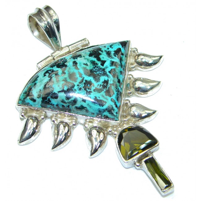 Pale Beauty! Blue Turquoise Sterling Silver Pendant