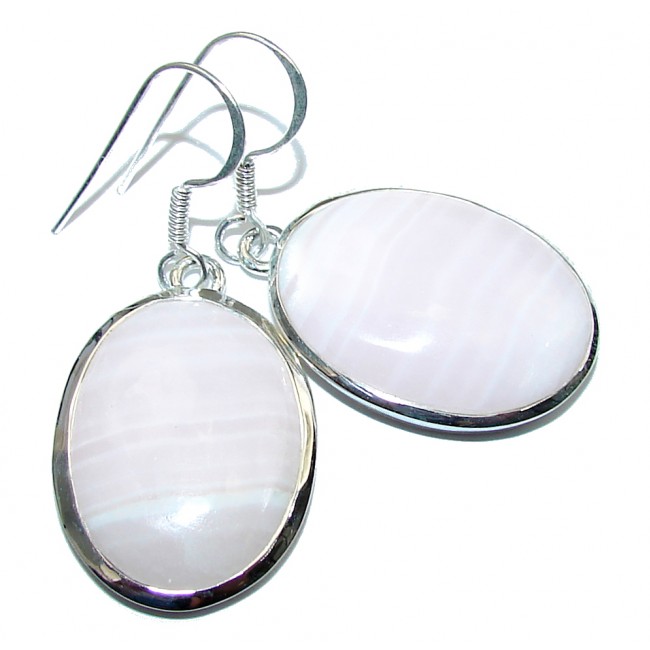 Delicate! Light Pink Opal Sterling Silver earrings