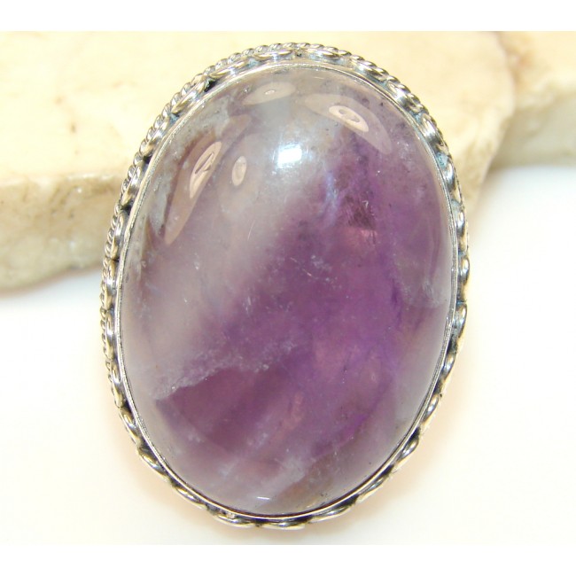Amazing Amethyst Sterling Silver ring s. 6