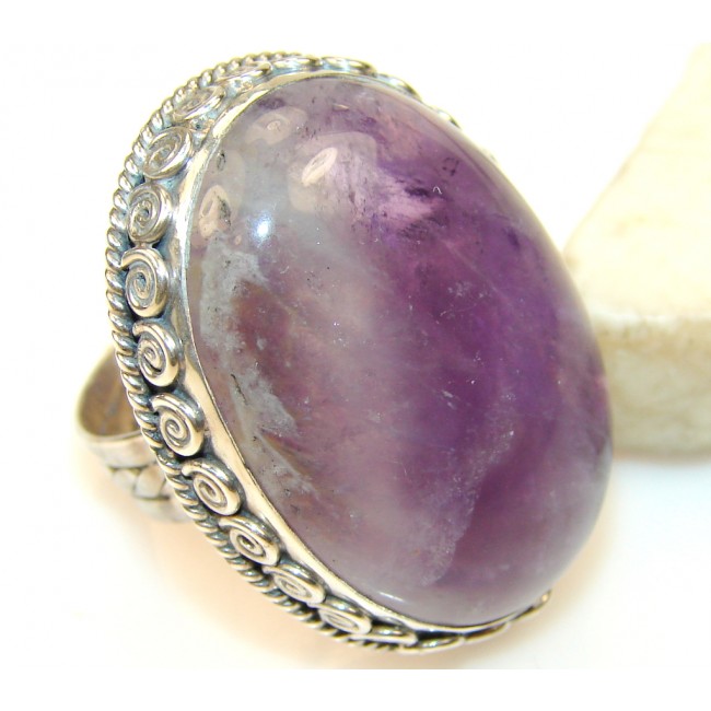 Amazing Amethyst Sterling Silver ring s. 6