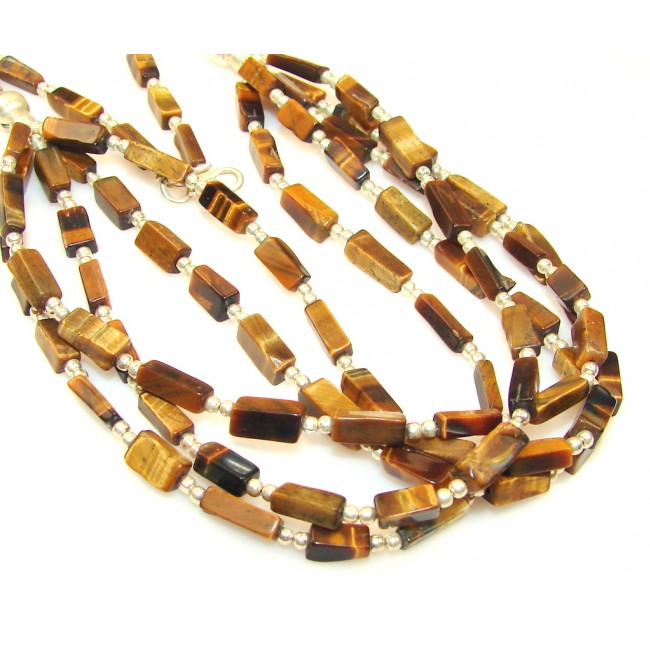 Beautiful Tigers Eye Sterling Silver necklace