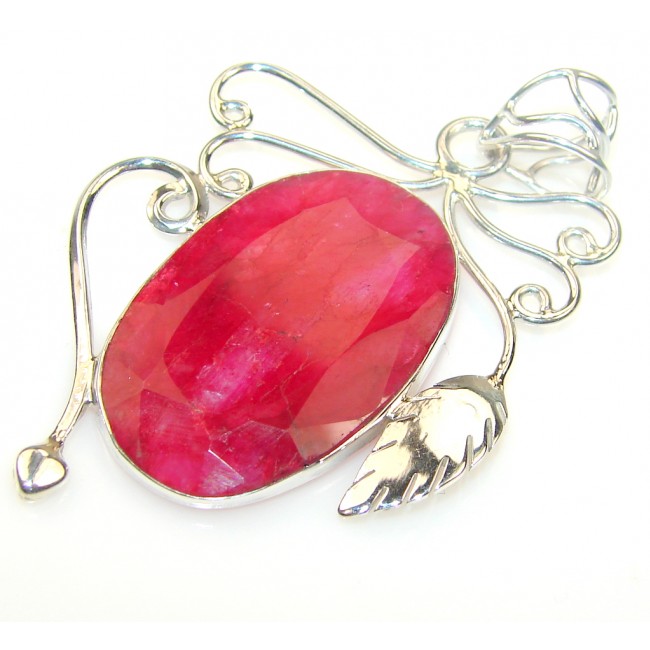 Passion Ruby Sterling Silver Pendant