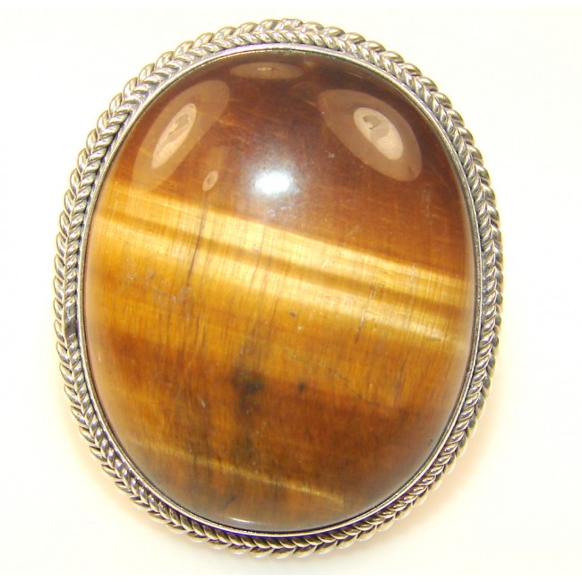 Fabulous Tigers Eye Sterling Silver Ring s. 6 1/2