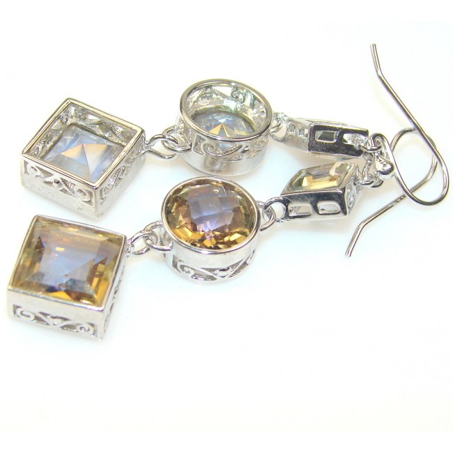 Awesome Magic Topaz Sterling Silver earrings