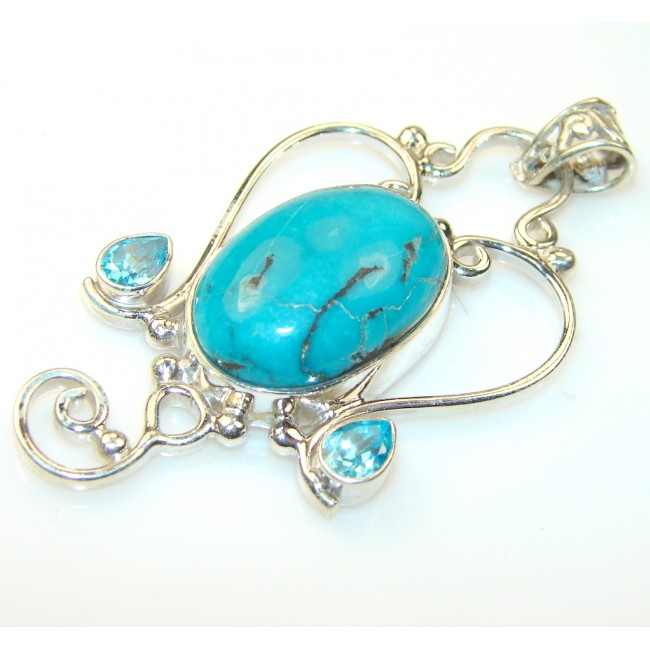 Fantasy Turquoise Sterling Silver Pendant