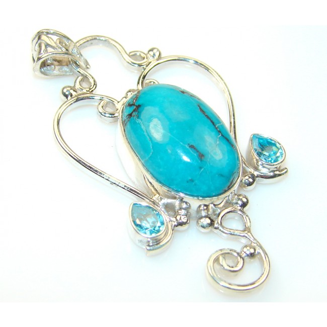 Fantasy Turquoise Sterling Silver Pendant