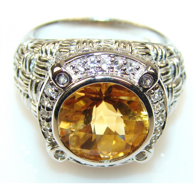 My Sweet Citrine Sterling Silver ring s. 7 1/2