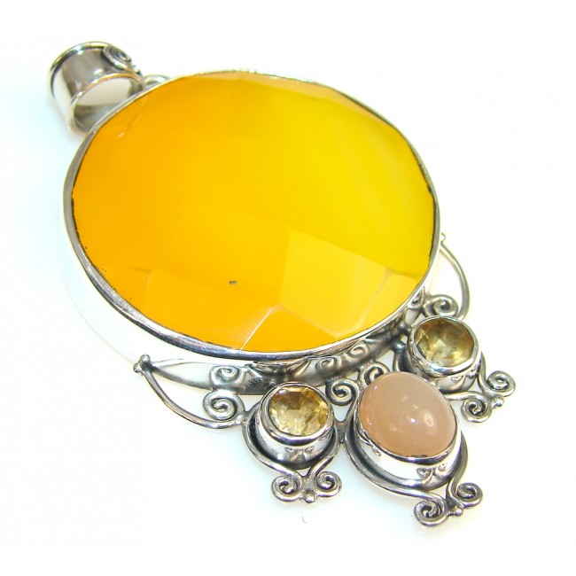 Natural Beauty Of Agate Sterling Silver Pendant