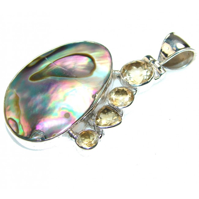 Vision Rainbow Abalone Sterling Silver Pendant