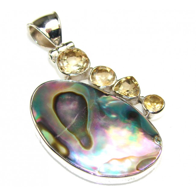 Vision Rainbow Abalone Sterling Silver Pendant
