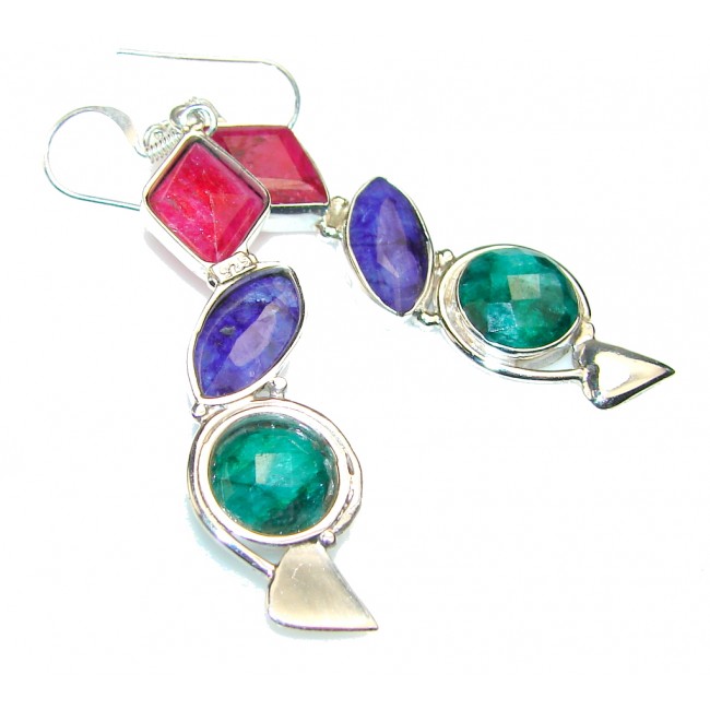 Forever Emerald Sterling Silver earrings