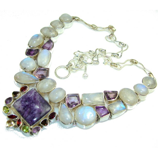 My Sweet!! Purple Charoite Sterling Silver Necklace