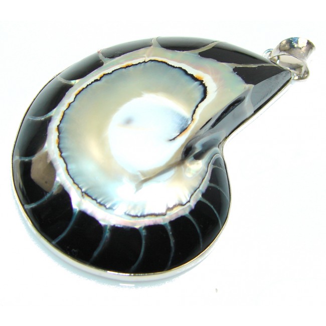 Large!! Secret Ocean Shell Sterling Silver Pendant
