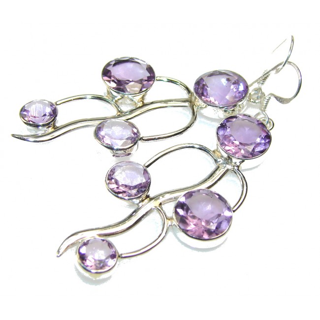Delicate Amethyst Sterling Silver earrings