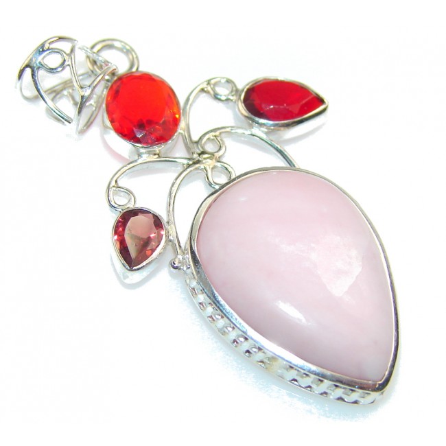 The One!! Pink Opal Sterling Silver Pendant