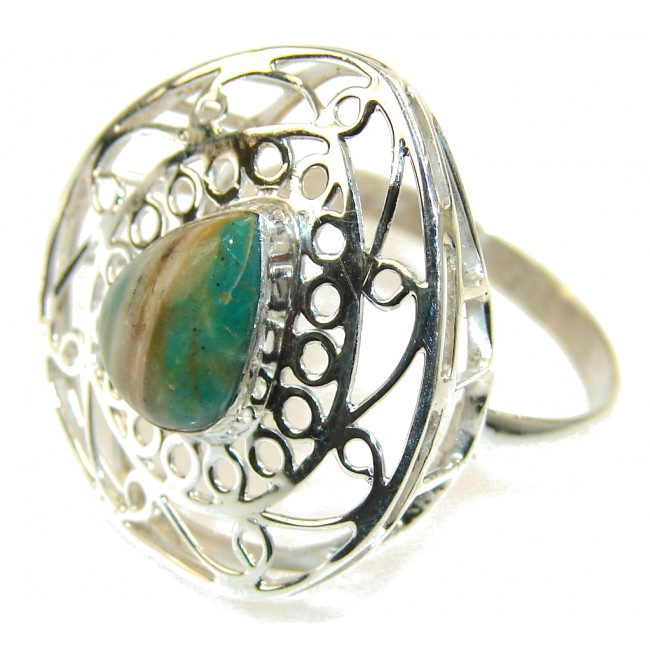 Traditions Chrysoprase Sterling Silver ring s. 12