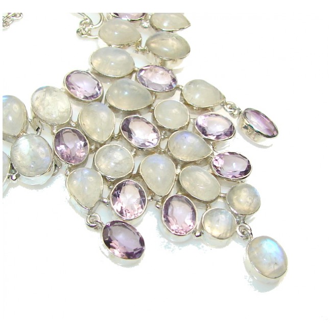 Fabulous Design Of Moonstone Sterling Silver necklace