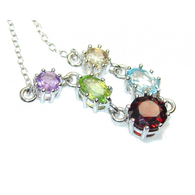 Heavenly Love!! Multistone Sterling Silver necklace