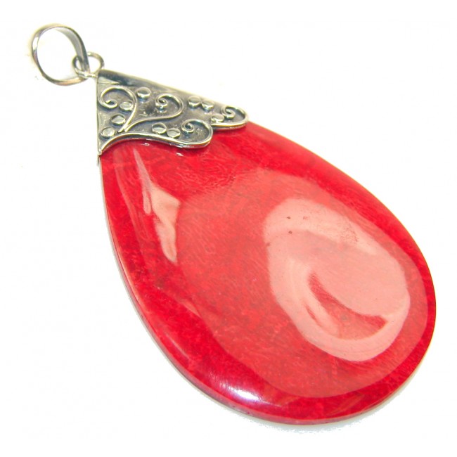 So In Love!! Fossilized Coral Sterling Silver pendant