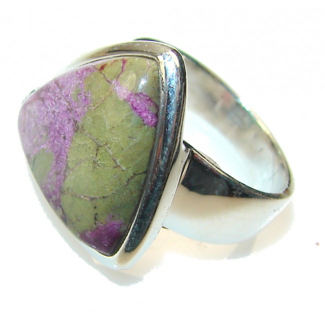 Rare Natural Eudialyte Sterling Silver Ring s. 6 1/2