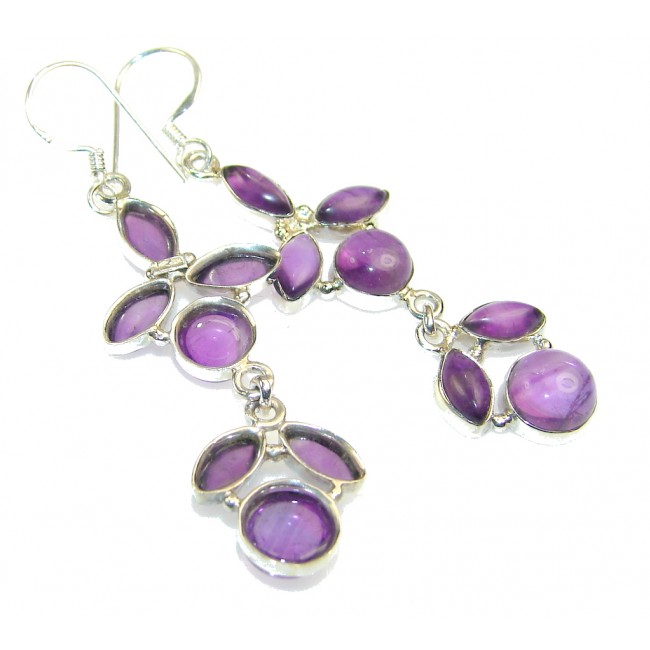 Gentle Purple Amethyst Sterling Silver earrings