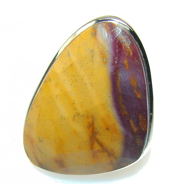 Natural! Australian Mookaite Sterling Silver Ring s. 7