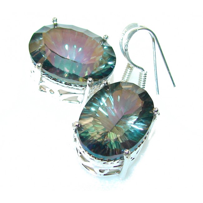 Awesome Color Changing Quartz Sterling Silver earrings