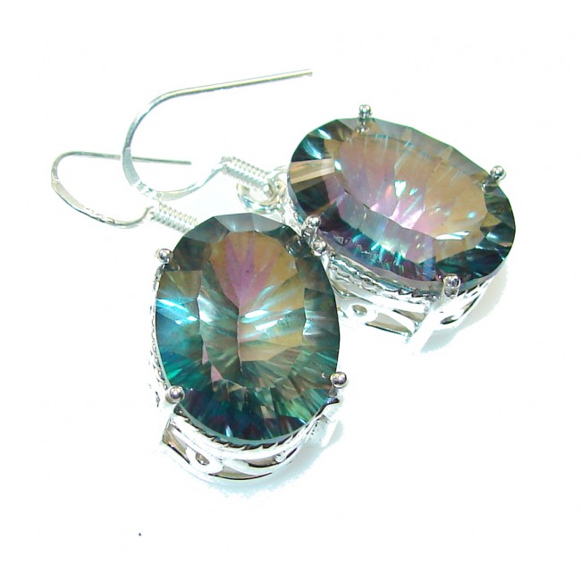 Awesome Color Changing Quartz Sterling Silver earrings